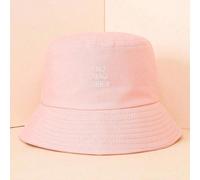 1 pezzo Cappello a secchio unisex con ricamo "No Bad Vibes", traspirante e protettivo dal sole, versatile per uso casual all'aperto Tagli UnicaLetterePoliestere