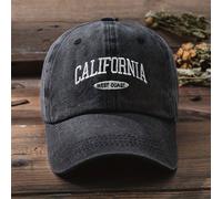 1 pezzo Cappello da baseball a tesa larga con ricamo vintage all'alphabeto unisex adatto per l'uso quotidiano e casual in strada. LetterePoliestere