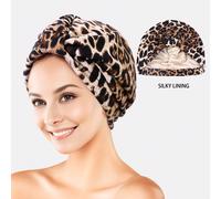 1 pezzo Cappello da donna con stampa e fascia elastica incrociata, cuffia da notte, fascia per capelli, cappello per chemioterapia adatto per uso quotidiano Motivo strutturatoPoliestere