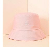 1 pezzo Cappello da pescatore traspirante ricamato con la scritta "No Bad Vibes", versatile per protezione solare all'aperto, casual, estivo, da spiaggia, vacanza, viaggio Tagli UnicaColore unicoPolie