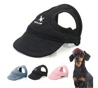 1 Pezzo Cappello da sole regolabile per cani, Cappello da baseball a becco d'anatra per cuccioli e gatti, Accessori per animali domestici da esterno Blues,Blu-M,Blu-L,Blu-XL,Rosa-M,Rosa-L,Rosa-XL,Rosa