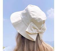 1 pezzo Cappello dalla tesa larga alla moda da donna, cappello a secchiello in stile giapponese estivo, cappello da sole casual con fiocco e protezione solare Tagli UnicaColore unicoAcrilica