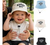 1 pezzo Cappello regolabile per bambini MAMA'S BOY Cappelli da spiaggia protezione solare Cappelli a secchio per bambini piccoli Adatti per attività all'aperto, uso quotidiano, regalo di compleanno 6-