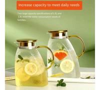 1 pezzo Caraffa per acqua refrigeratore con texture martellata, caraffa in vetro borosilicato di grande capacità per porta frigo, resistente al calore per succhi e bevande. Questa caraffa ha un aspett