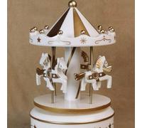 1 pezzo Carillon a forma di giostra, meccanismo a molla, design a forma di torta, regalo Tagli UnicaAnimale,Geometrico,GraficoABS