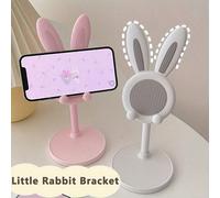 1 pezzo Carino Supporto per Telefono a Forma di Coniglio Regolabile, Supporto per Telefono da Scrivania - Adatto per Studenti Durante il Tempo Libero, Accessorio da Scrivania blu,nero,rosa,BiancoABS