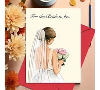 1 pezzo Carta d'auguri ispirativa con busta - 16 x 11 cm, Deliziosa carta d'auguri matrimoniale con cartone animato, con busta - Perfetta per fidanzamenti, anniversari giallo,rossoRitratto,Grafico,Let