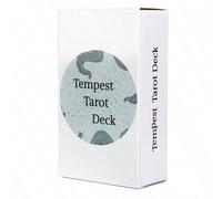 1 pezzo Carte di Tarocchi Misteriose Gioco di Divinazione Carte Gioco per Feste e Raduni Tempest Tarot Carta tessile