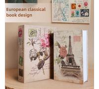 1 pezzo Cassaforte a forma di libro creativa con serratura a combinazione a fiore di rosa, cassaforte invisibile da comodino per casa, disponibile in misura standard, media e grande, adatta per uffici
