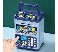 1 pezzo, Cassaforte ATM per bambini, Salvadanaio a forma di chiave con astronauta/orso/pony cartoni animati, Scatola di stoccaggio creativa, Regalo di compleanno per bambini dell'asilo, Armadietto por