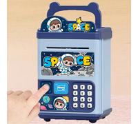 1 pezzo, Cassaforte ATM per bambini, Salvadanaio a forma di chiave con astronauta/orso/pony cartoni animati, Scatola di stoccaggio creativa, Regalo di compleanno per bambini dell'asilo, Armadietto por