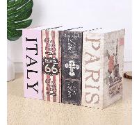 1 pezzo Cassaforte libro mini da 18cm/24cm, scatola di sicurezza per nascondere denaro con serratura, cassaforte per contanti, scatola per certificati con serratura a chiave, regalo per bambini, libro