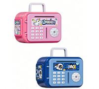 1 pezzo, Cassetta del bancomat per bambini, salvadanaio a forma di chiave con astronauta/orso/pony cartoni animati, scatola di stoccaggio creativa, regalo di compleanno per bambini della scuola matern