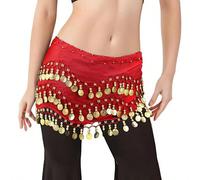 1 pezzo Catena per vita da ballo del ventre, decorazione in rete metallica per gonna vita, fusciacca in stile boho con monete per avvolgere la vita, per danza Tagli UnicaTessuto non tessuto