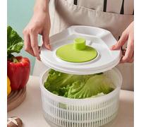 1 pezzo Centrifuga per insalata multifunzionale e multicolore, asciugatore manuale per frutta e verdura, cestello di drenaggio a doppio strato, materiale PP infrangibile, accessorio da cucina, prepara