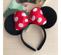 1 pezzo Cerchietto con orecchie di Minnie Mouse Disney e fiocco, accessorio per costume da principessa adatto per feste, compleanni, carnevale (alcuni accessori spediti casualmente), regalo perfetto, 