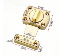 1 pezzo Chiavistello antifurto in lega di zinco, chiavistello universale per porta sinistra e destra di bagno, camera da letto, porta, finitura spazzolata, decorazione per la camera, regalo di San Val