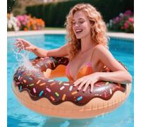 1 pezzo Ciambella gonfiabile creativa, galleggiante per piscina e spiaggia estiva, decorazione per feste, regalo estivo perfetto per adulti per divertimento e relax in vacanza 90cm,Pompa dell'aria * 1