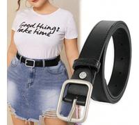 1 pezzo Cintura vita casual per donna taglia comoda, fibbia classica in argento, adatta per uso quotidiano, università, lavoro, ritorno a scuola, dalla taglia S alla 4XL, regalo ideale L,M,S,1XL,2XL,T