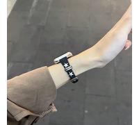 1 pezzo cinturino in pelle punk con anello compatibile con Apple Watch da donna sottile 38mm 40mm 41mm 42mm 44mm 45mm 46mm 49mm serie Ultra 11/10/9/8/7/6/5/4/3 SE 42MM/44MM/45MM/49MM/S10 46MM,38MM/40M