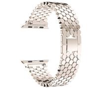 1 pezzo Cinturino per orologio in lega di lusso compatibile con Apple Watch 49mm 46mm 45mm 44mm 42mm 41mm 40mm 38mm, cinturino intelligente in metallo alla moda compatibile con Series Ultra3/2/1 11 10