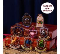 1 pezzo Ciondolo a scatola cieca oscillante in acrilico della serie Harry Potter di MINISO - Stili multipli tra cui le Quattro Case e Creature Magiche, consegna casuale, materiale in acrilico pregiato