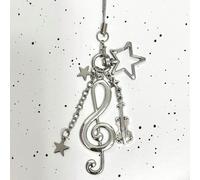 1 pezzo Ciondolo vintage coreano alla moda a forma di nota musicale per telefono, ciondolo vintage dolce compatibile con Android e la maggior parte degli smartphone, regalo per madre, famiglia, amici,