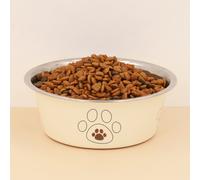 1 pezzo Ciotola in acciaio inox con stampa a zampa, regalo per amanti di cani e gatti e mamme di cani e gatti, per amanti di animali domestici e mamme di cani e gatti L,M,S,XLFumettoAcciaio inossidabi