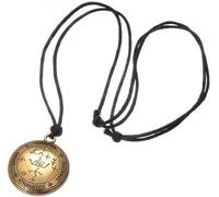 1 Pezzo Classico Sigillo dell'arcangelo Michele Enochian Salomone Talismano Collana Vintage per Uomo Oro, Collana Clever Fashion