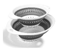 1 Pezzo Colapasta E Colino Pieghevole, Colino E Colapasta In Silicone, Per Verdure E Frutta, Utensili Da Cucina Essenziali M,SPolipropilene