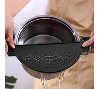 1 pezzo Colino da molletta, colino in plastica per pentole, imbuto a mezzaluna, filtro per alimenti, adatto per pasta, verdure, frutta, gadget da cucina, colino per lavello di cucina, adatta a tutte l