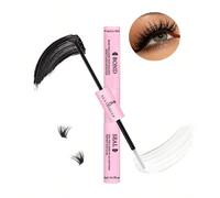 1 pezzo Colla per ciglie 5ml e Liquido sigillante 5ml, Adesivo per ciglie forte, Colla per ciglie impermeabile e a lunga durata 2 in 1, Strumento per il trucco fai-da-te per le ciglie, Colla per esten