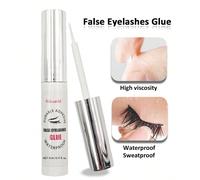 1 pezzo Colla per extension ciglie impermeabile e extra forte da 5ml, bianco trasparente, adesivo per extension ciglie, delicato e ad asciugatura rapida ABS
