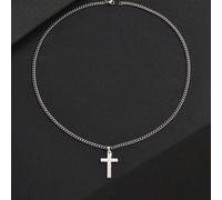 1 Pezzo Collana A Catena Clavicola A Forma Di Lama In Acciaio Al Titanio Di Stile Europeo E Americano Attraverso I Confini Tagli UnicaAcciaio inossidabile