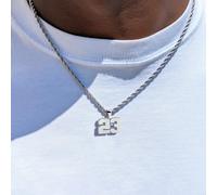 1 pezzo Collana con ciondolo a catena attorcigliata in acciaio inossidabile 23#, adatta per uso quotidiano per le donne Tagli Unica,35,60,38,42,83,61,22,39,62,89,86,88,63,43,85,65,87,64,49,41,44,40,56