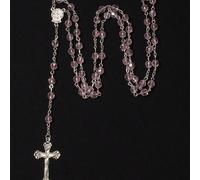 1 pezzo Collana con ciondolo a croce santa e Vergine Maria in cristallo stile vintage minimalista, alla moda e versatile, adatta come regalo per la Festa della Mamma Tagli UnicaLega di zinco