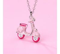 1 pezzo Collana con ciondolo a forma di bicicletta elettrica, stile creativo e alla moda per bambini, adatta per uso quotidiano, regalo, vacanze Tagli UnicaLega di zinco