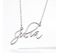 1 Pezzo Collana Con Ciondolo In Acciaio Inossidabile Personalizzata Con Il Nome Della Ragazza Amanda,Amy,Angel,Angela,Anna,Arya,Ava,Bambino,Barbara,Betty,Carol,Donna,Dorothy,Elizabeth,Emily,Evelyn,Hel