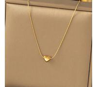1 pezzo Collana elegante con ciondolo a forma di cuore in acciaio inossidabile, adatta per ragazze da indossare alle feste, anche come regalo per le madri Tagli UnicaLega di ferro