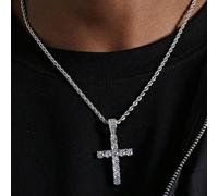 1 pezzo Collana in acciaio al titanio stile europeo e americano, minimalista ed elegante, catena unisex da hip-hop Tagli UnicaAcciaio inossidabile