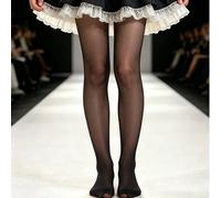 1 pezzo Collant versatili neri per ragazze/bambini, moda classica color carne, traspiranti e confortevoli, sottili e anti-smagliatura, delicati e morbidi, amichevoli per la pelle, durevoli e casual, a