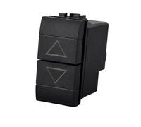 1 Pezzo Commutatore 220V 10A, Compatibile Con Bticino Living International, Colore Nero, Ideale Per Tapparelle Tende Motorizzate