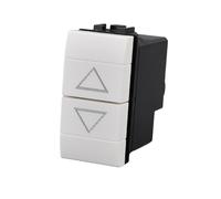 1 Pezzo Commutatore 220V 10A, Compatibile Con Bticino Living Light, Colore Bianco, Ideale Per Tapparelle Tende Motorizzate