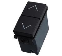 1 Pezzo Commutatore 2P 10A Pulsante Tapparelle, Compatibile Con Vimar Arkè, Colore Nero