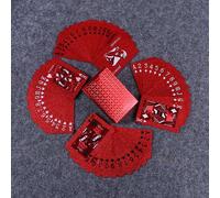 1 pezzo Confezione da 54 carte rosse e dorate per giochi di carte, carte da gioco impermeabili per più giocatori, adatte per matrimonio, festa di compleanno e altri eventi, gioco da tavolo da regalare