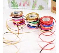 1 pezzo Confezione regalo da 10m e 5mm con decorazione a mongolfiera e motivo a ribbon per feste di compleanno e matrimoni Tagli Unica,Verde,Rosa rossa,Champagne Gold,Argenteo,Blu,Oro rosa,OroPoliprop