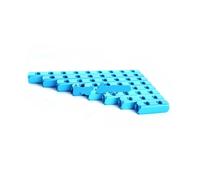 1 pezzo connettore pneumatico 1/4 "filettatura PT 2 3 4 5 6 7 8 connettore rapido a 9 vie tubo 'aria collettore blocco deviatore blu(7Port 4Way)