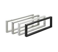 1 pezzo Consolle per lavabo WK500 rettangolare Bianco opaco, staffa per lavabo in acciaio, staffa a muro con portasciugamani