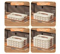 1 pezzo Contenitore impilabile multi-strato in PP per ravioli, vassoio per conservazione in frigorifero per alimenti congelati, vassoio organizzativo per ravioli e tortellini in cucina Taglia unica -