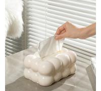 1 Pezzo Contenitore per fazzoletti in plastica a forma di dolce marshmallow, contenitore per fazzoletti a forma di nuvola bianca per la conservazione dei fazzoletti, scatola di immagazzinaggio in plas